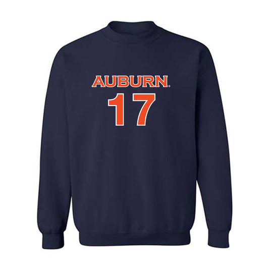 Auburn - NCAA Women's Soccer : Maddison Bondon - Navy Replica Shersey Sweatshirt