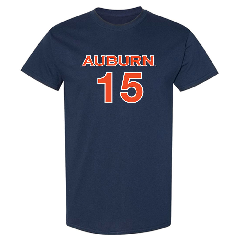 Auburn - NCAA Women's Soccer : Sydnie Thibodaux - Navy Replica Shersey Short Sleeve T-Shirt