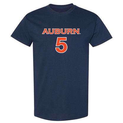 Auburn - NCAA Women's Soccer : Jessica Osborne - Navy Replica Shersey Short Sleeve T-Shirt