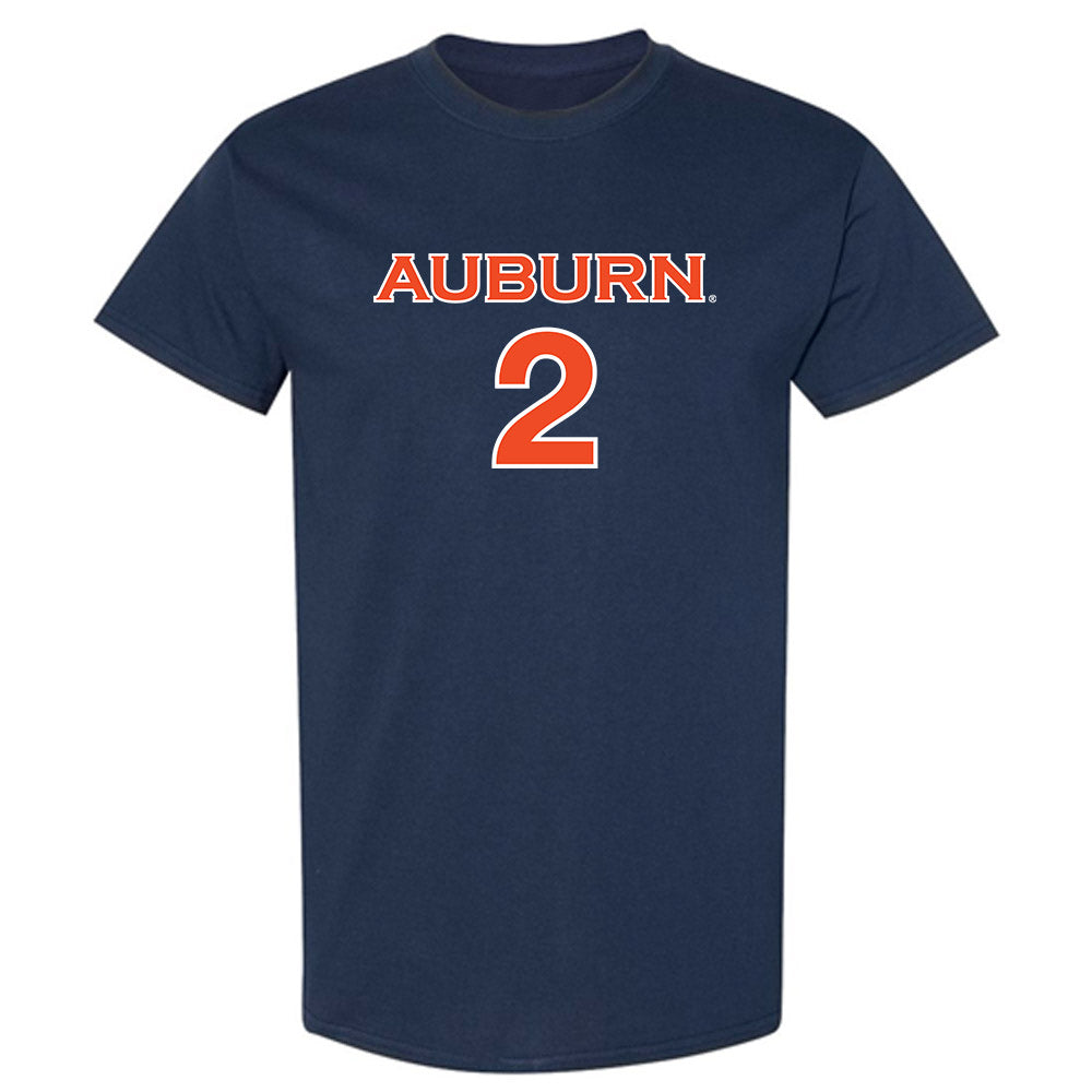 Auburn - NCAA Women's Soccer : Maquena O'Callaghan - Navy Replica Shersey Short Sleeve T-Shirt