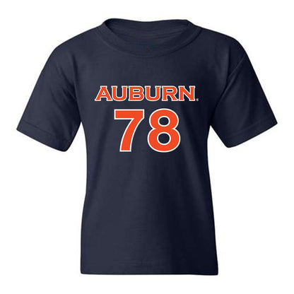 Auburn - NCAA Women's Soccer : Jenna Sapong - Navy Replica Shersey Youth T-Shirt