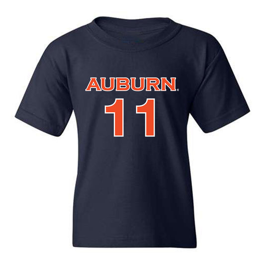 Auburn - NCAA Women's Soccer : LJ Knox - Navy Replica Shersey Youth T-Shirt