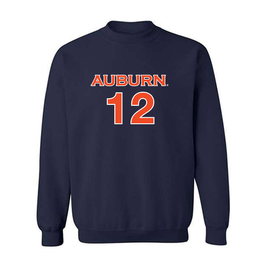 Auburn - NCAA Women's Soccer : Haley Duca - Navy Replica Shersey Sweatshirt