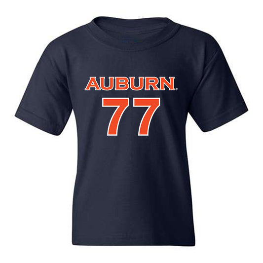 Auburn - NCAA Women's Soccer : Mya Williams - Navy Replica Shersey Youth T-Shirt