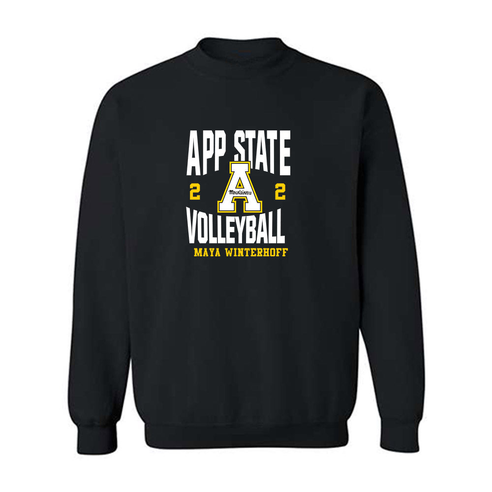 App State - NCAA Women's Volleyball : Maya Winterhoff - Crewneck Sweatshirt Classic Fashion Shersey