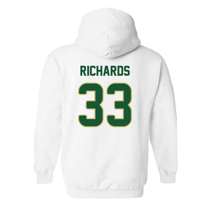 Colorado State - NCAA Women's Volleyball : Kekua Richards - White Replica Shersey Hooded Sweatshirt