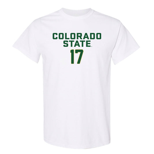 Colorado State - NCAA Women's Volleyball : Kennedy Stanford - White Replica Shersey Short Sleeve T-Shirt