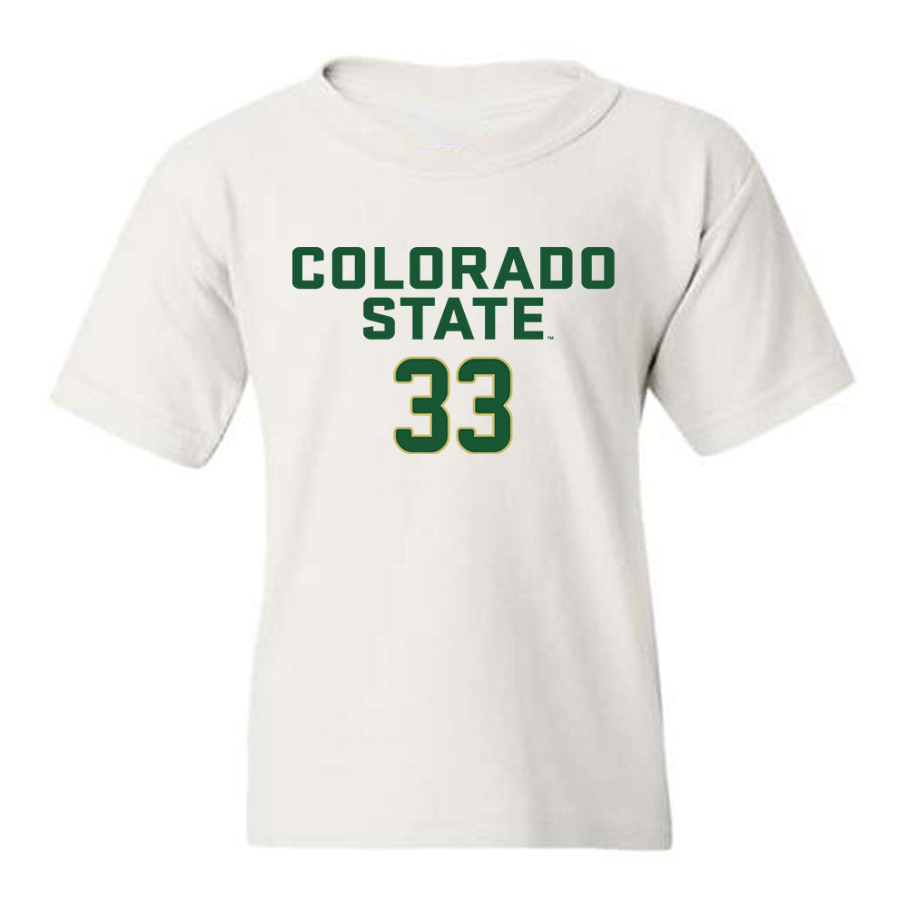 Colorado State - NCAA Women's Volleyball : Kekua Richards - White Replica Shersey Youth T-Shirt