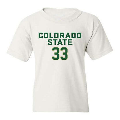 Colorado State - NCAA Women's Volleyball : Kekua Richards - White Replica Shersey Youth T-Shirt