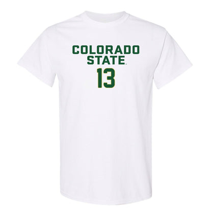 Colorado State - NCAA Women's Volleyball : Jazen DeBina - White Replica Shersey Short Sleeve T-Shirt