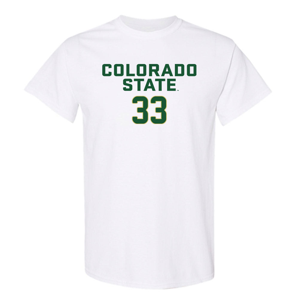 Colorado State - NCAA Women's Volleyball : Kekua Richards - White Replica Shersey Short Sleeve T-Shirt