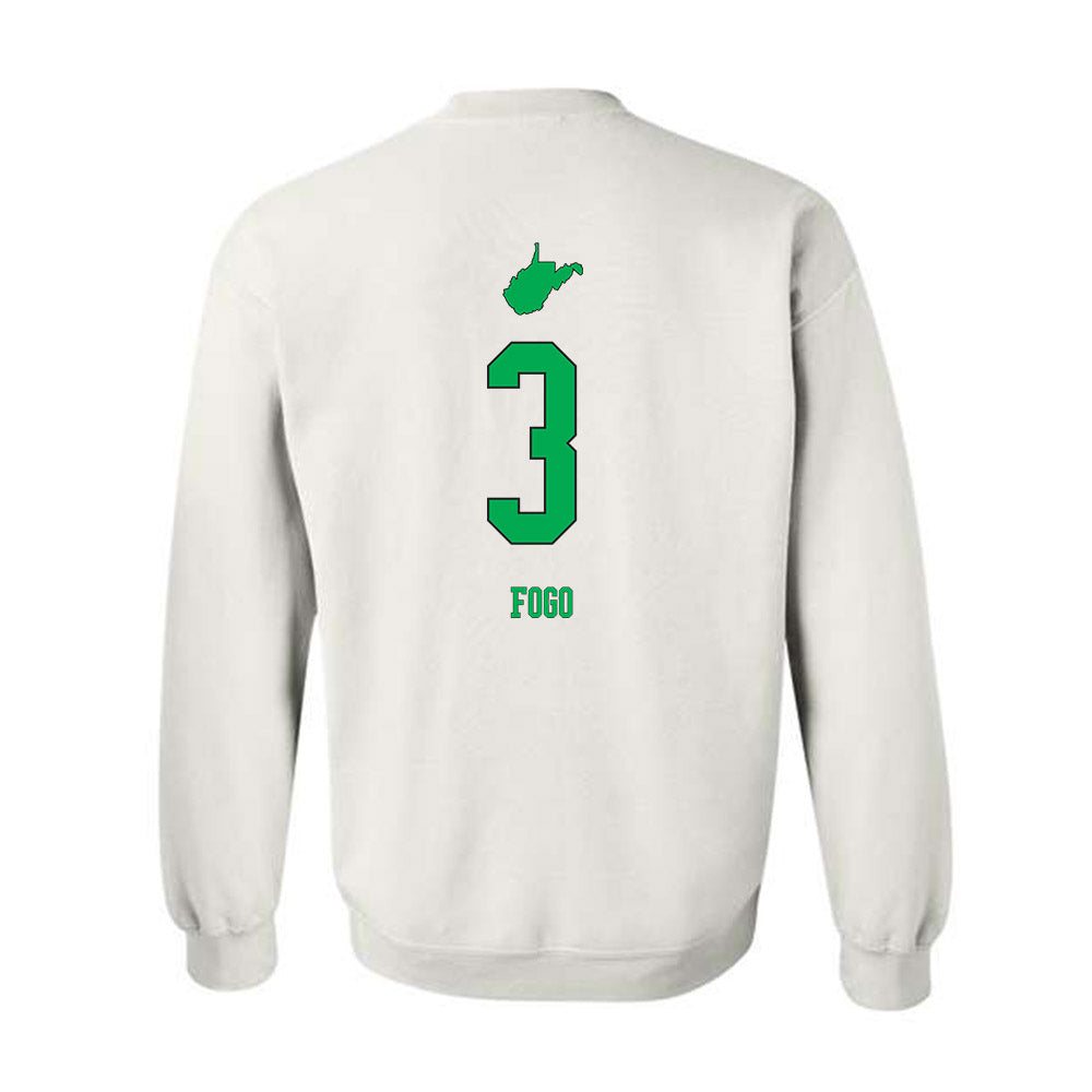 Marshall - NCAA Women's Volleyball : Olivia Fogo - White Replica Shersey Sweatshirt