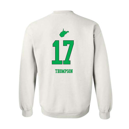 Marshall - NCAA Women's Volleyball : Bella Thompson - White Replica Shersey Sweatshirt