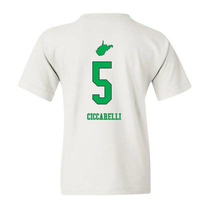 Marshall - NCAA Women's Volleyball : Beatrice Ciccarelli - White Replica Shersey Youth T-Shirt