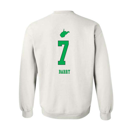 Marshall - NCAA Women's Volleyball : Elli Barry - White Replica Shersey Sweatshirt