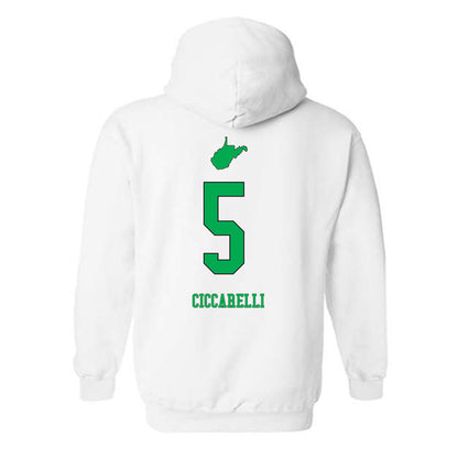 Marshall - NCAA Women's Volleyball : Beatrice Ciccarelli - White Replica Shersey Hooded Sweatshirt