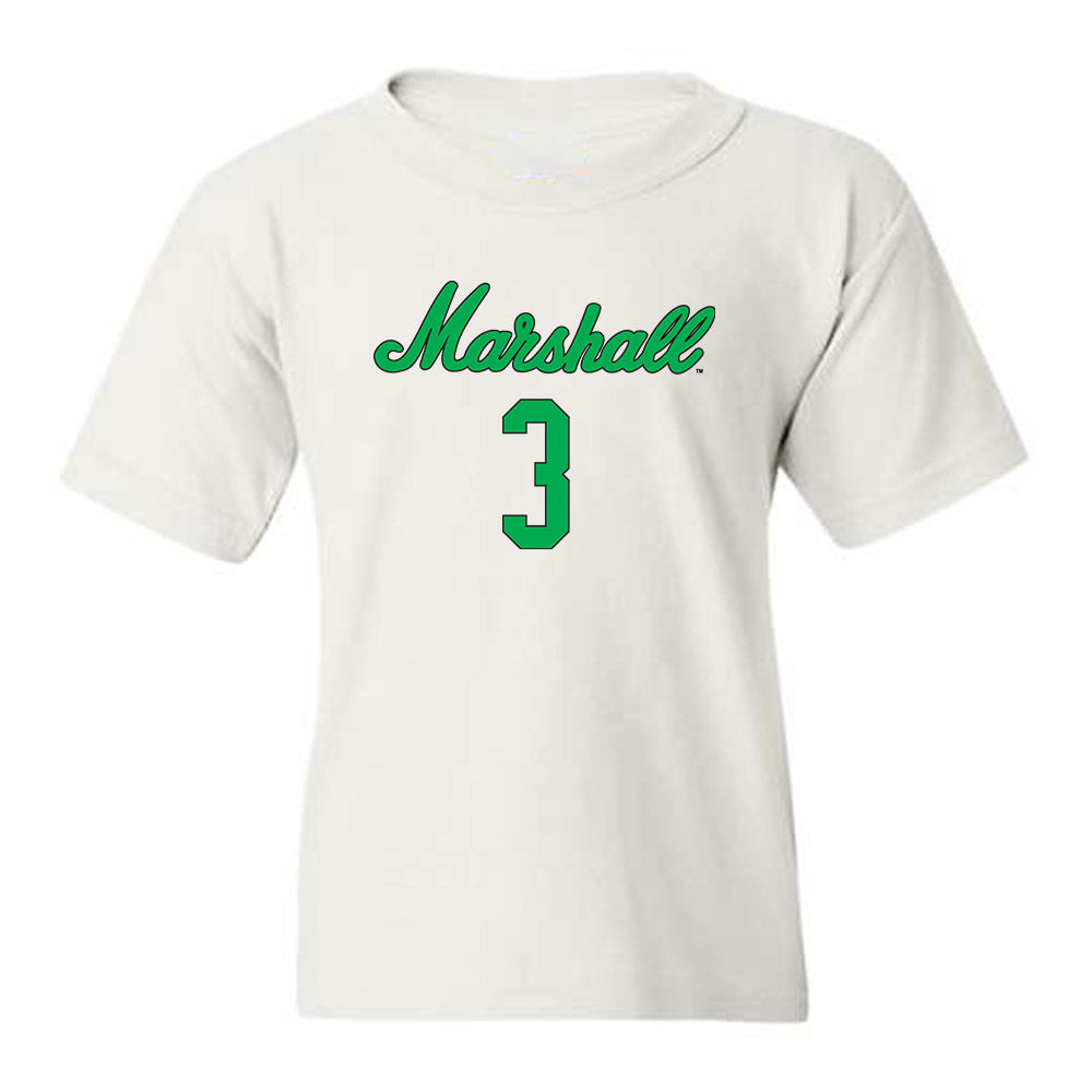 Marshall - NCAA Women's Volleyball : Olivia Fogo - White Replica Shersey Youth T-Shirt