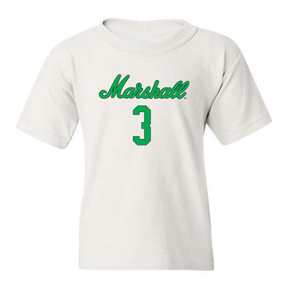 Marshall - NCAA Women's Volleyball : Olivia Fogo - White Replica Shersey Youth T-Shirt