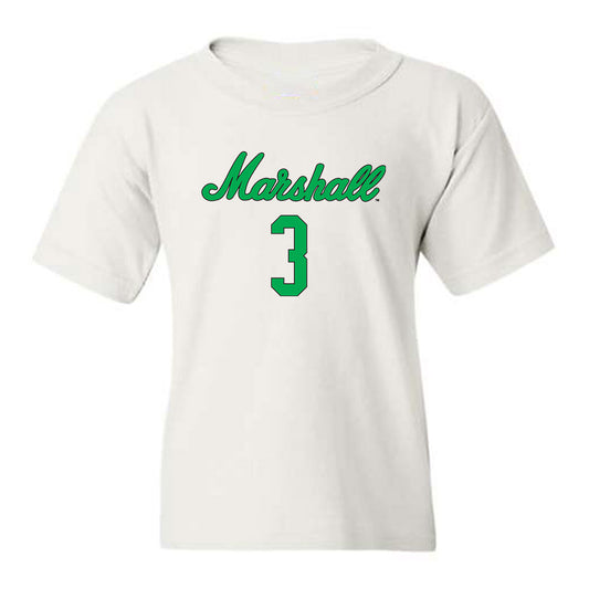 Marshall - NCAA Women's Volleyball : Olivia Fogo - White Replica Shersey Youth T-Shirt