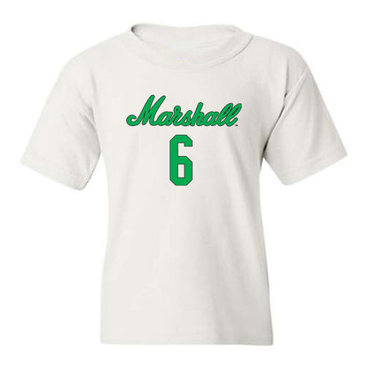 Marshall - NCAA Women's Volleyball : Brynn Brown - White Replica Shersey Youth T-Shirt