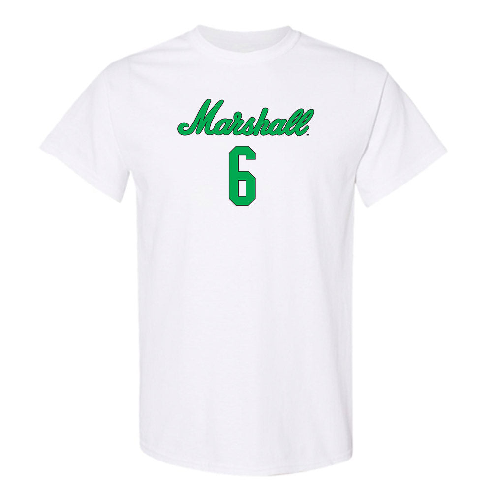 Marshall - NCAA Women's Volleyball : Brynn Brown - White Replica Shersey Short Sleeve T-Shirt