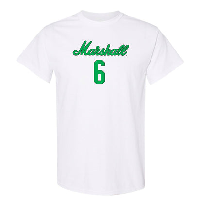 Marshall - NCAA Women's Volleyball : Brynn Brown - White Replica Shersey Short Sleeve T-Shirt