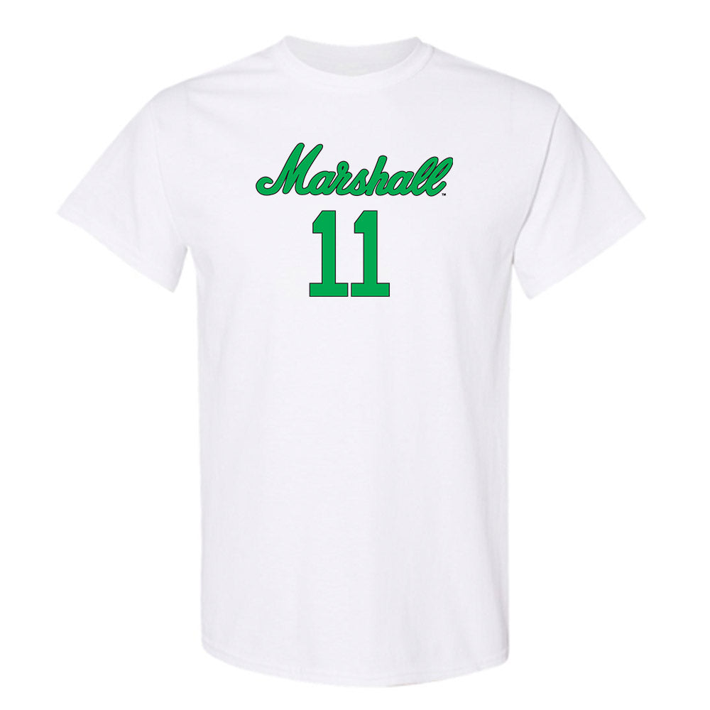 Marshall - NCAA Women's Volleyball : Megan Taylor - White Replica Shersey Short Sleeve T-Shirt