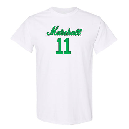 Marshall - NCAA Women's Volleyball : Megan Taylor - White Replica Shersey Short Sleeve T-Shirt