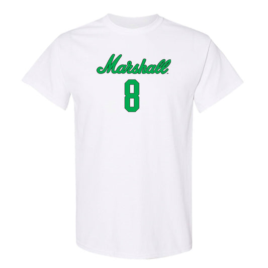 Marshall - NCAA Women's Volleyball : Bria Samilton - White Replica Shersey Short Sleeve T-Shirt