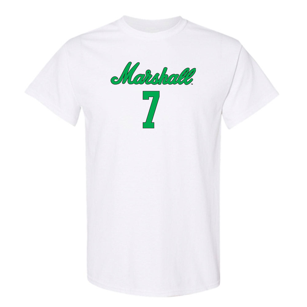 Marshall - NCAA Women's Volleyball : Elli Barry - White Replica Shersey Short Sleeve T-Shirt