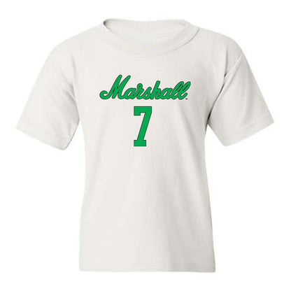 Marshall - NCAA Women's Volleyball : Elli Barry - White Replica Shersey Youth T-Shirt