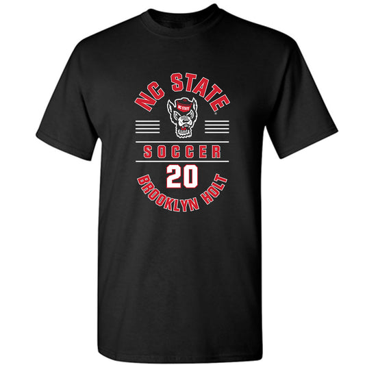 NC State - NCAA Women's Soccer : Brooklyn Holt - Black Classic Fashion Shersey Short Sleeve T-Shirt