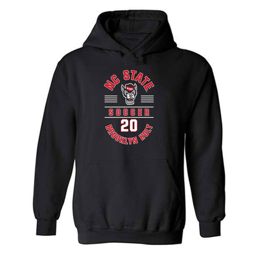 NC State - NCAA Women's Soccer : Brooklyn Holt - Black Classic Fashion Shersey Hooded Sweatshirt