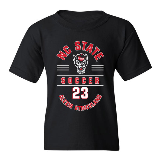 NC State - NCAA Women's Soccer : Alexis Strickland - Black Classic Fashion Shersey Youth T-Shirt