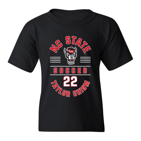 NC State - NCAA Women's Soccer : Taylor Chism - Black Classic Fashion Shersey Youth T-Shirt