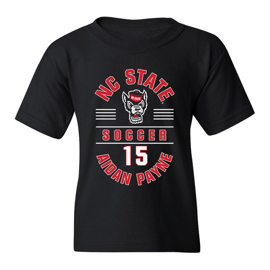 NC State - NCAA Men's Soccer : Aidan Payne - Black Classic Fashion Shersey Youth T-Shirt