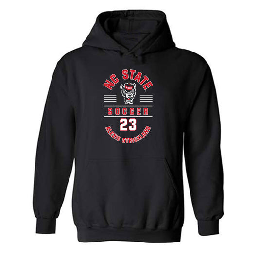 NC State - NCAA Women's Soccer : Alexis Strickland - Black Classic Fashion Shersey Hooded Sweatshirt