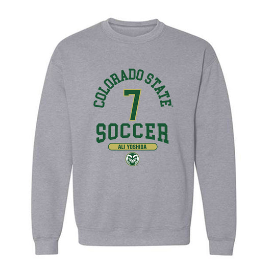 Colorado State - NCAA Women's Soccer : Ali Yoshida - Grey Classic Fashion Shersey Sweatshirt