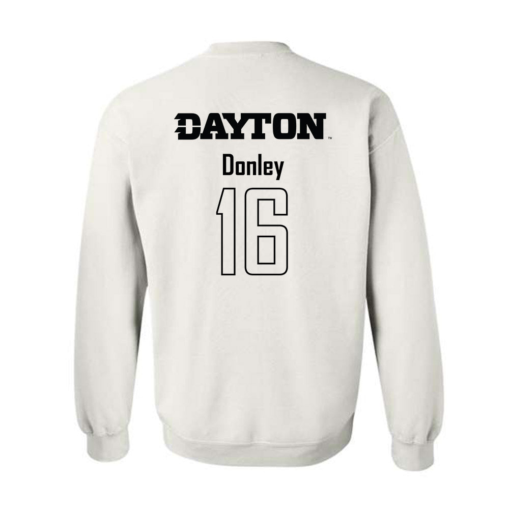 Dayton - NCAA Women's Soccer : Alicia Donley - White Replica Shersey Sweatshirt