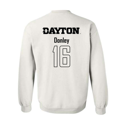 Dayton - NCAA Women's Soccer : Alicia Donley - White Replica Shersey Sweatshirt