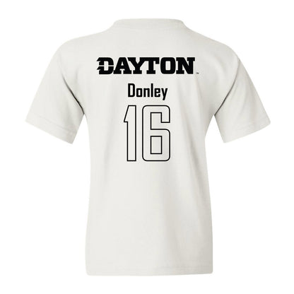 Dayton - NCAA Women's Soccer : Alicia Donley - White Replica Shersey Youth T-Shirt