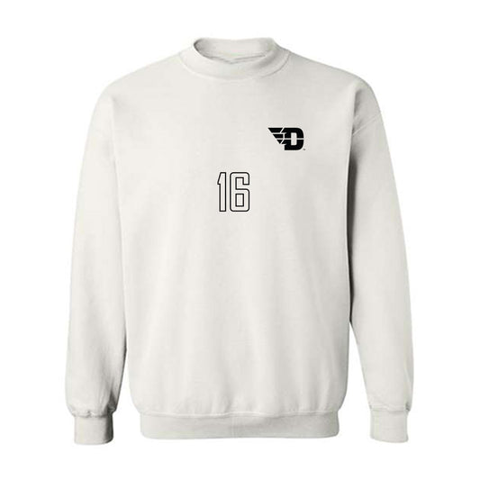 Dayton - NCAA Women's Soccer : Alicia Donley - White Replica Shersey Sweatshirt