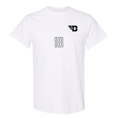 Dayton - NCAA Women's Soccer : Alicia Donley - White Replica Shersey Short Sleeve T-Shirt