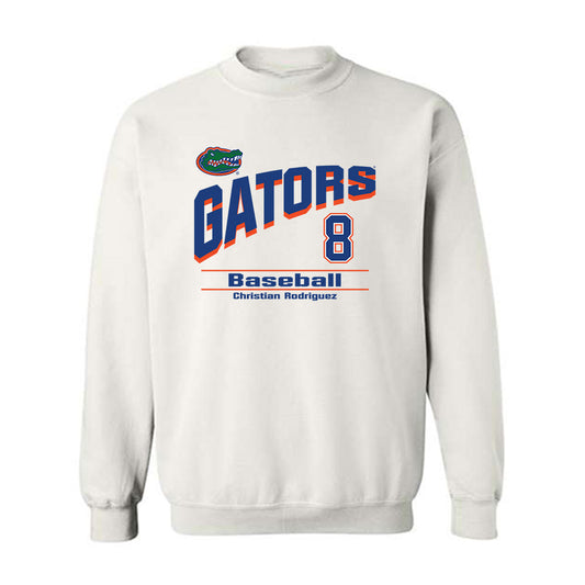Florida - NCAA Baseball : Christian Rodriguez - Crewneck Sweatshirt Classic Shersey