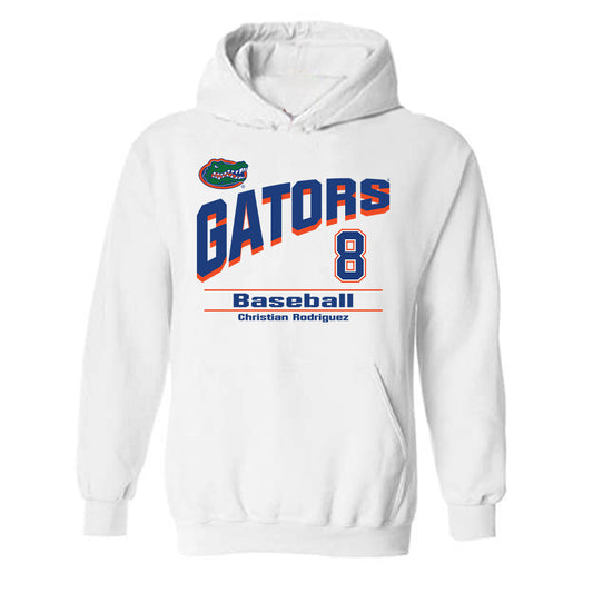 Florida - NCAA Baseball : Christian Rodriguez - Hooded Sweatshirt Classic Shersey