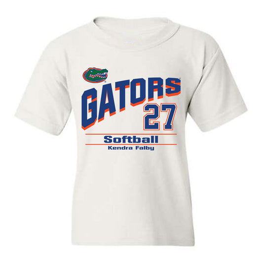 Florida - NCAA Softball : Kendra Falby - Youth T-Shirt Classic Shersey