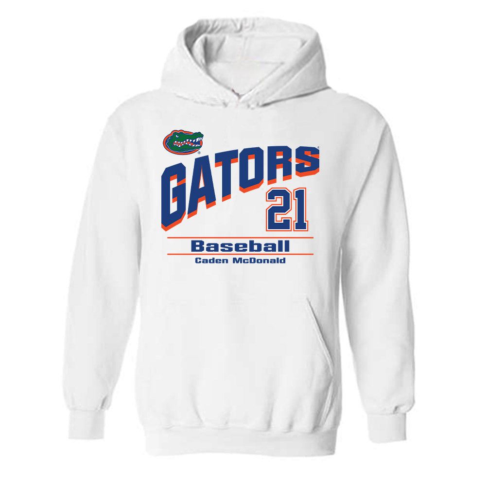 Florida - NCAA Baseball : Caden McDonald - Hooded Sweatshirt Classic Shersey