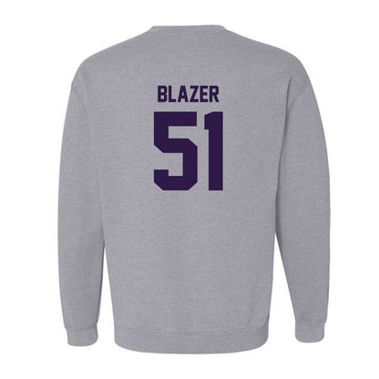 Kansas State - NCAA Baseball : Dylan Blazer - Crewneck Sweatshirt Classic Shersey