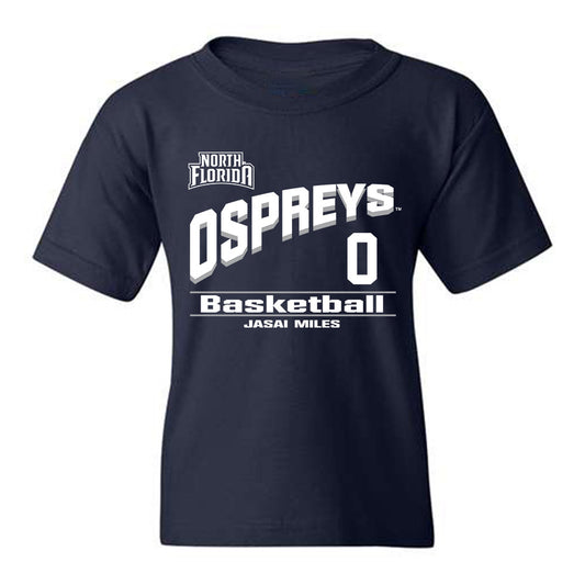 UNF - NCAA Men's Basketball : Jasai Miles - Youth T-Shirt Classic Fashion Shersey