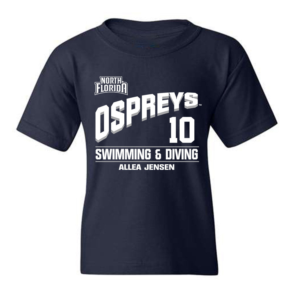 UNF - NCAA Women's Swimming & Diving : Allea Jensen - Youth T-Shirt Classic Fashion Shersey
